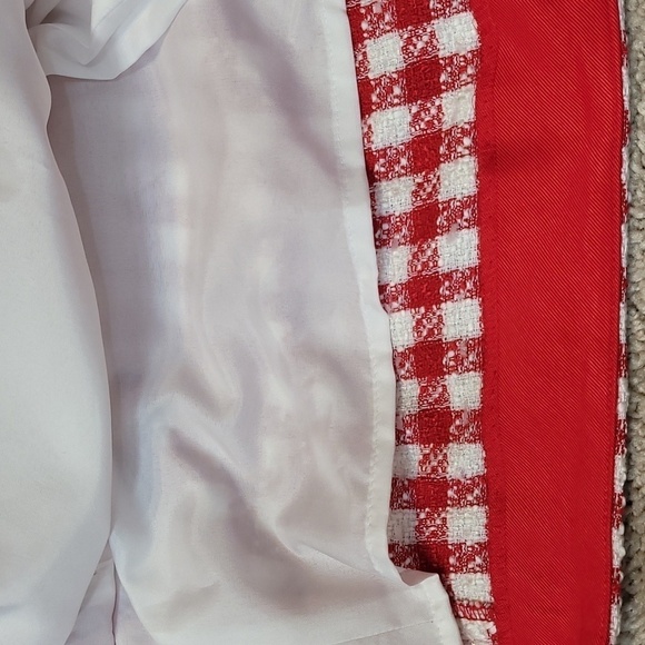 ANN Taylor Gingham Fringed Tweed Mini Skirt - Picture 13 of 14